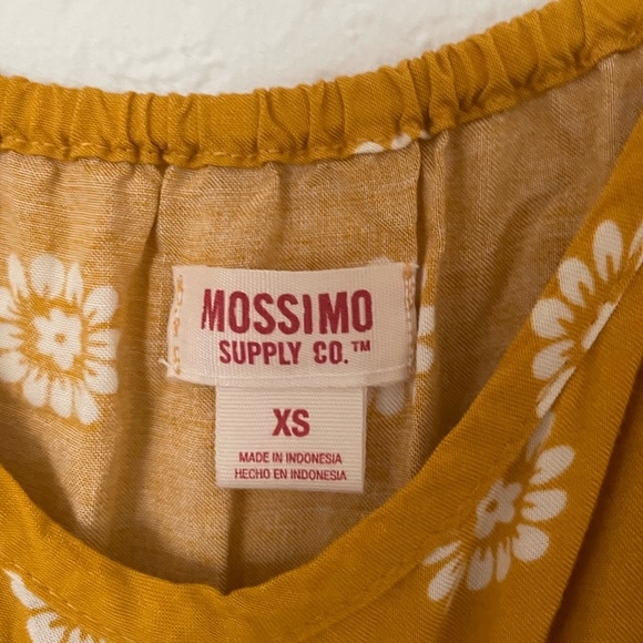 Old Navy Mustard Yellow Daisy / Sunflower Floral Sundress XS - Picture 3 of 4